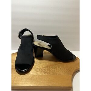 Bandolino Juda Women's Shoes Size 9M Black Fabric Sandals EUC